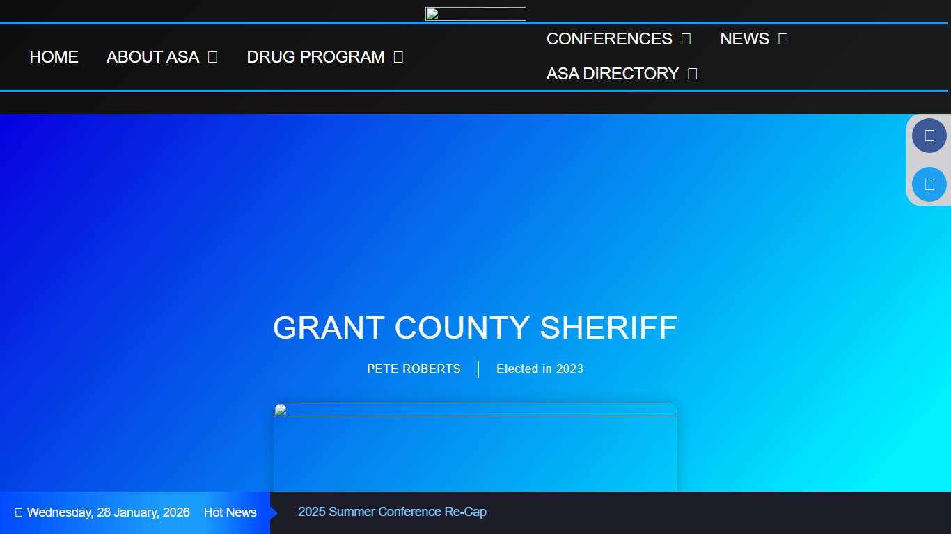 GRANT COUNTY SHERIFF – Arkansas Sheriff Association